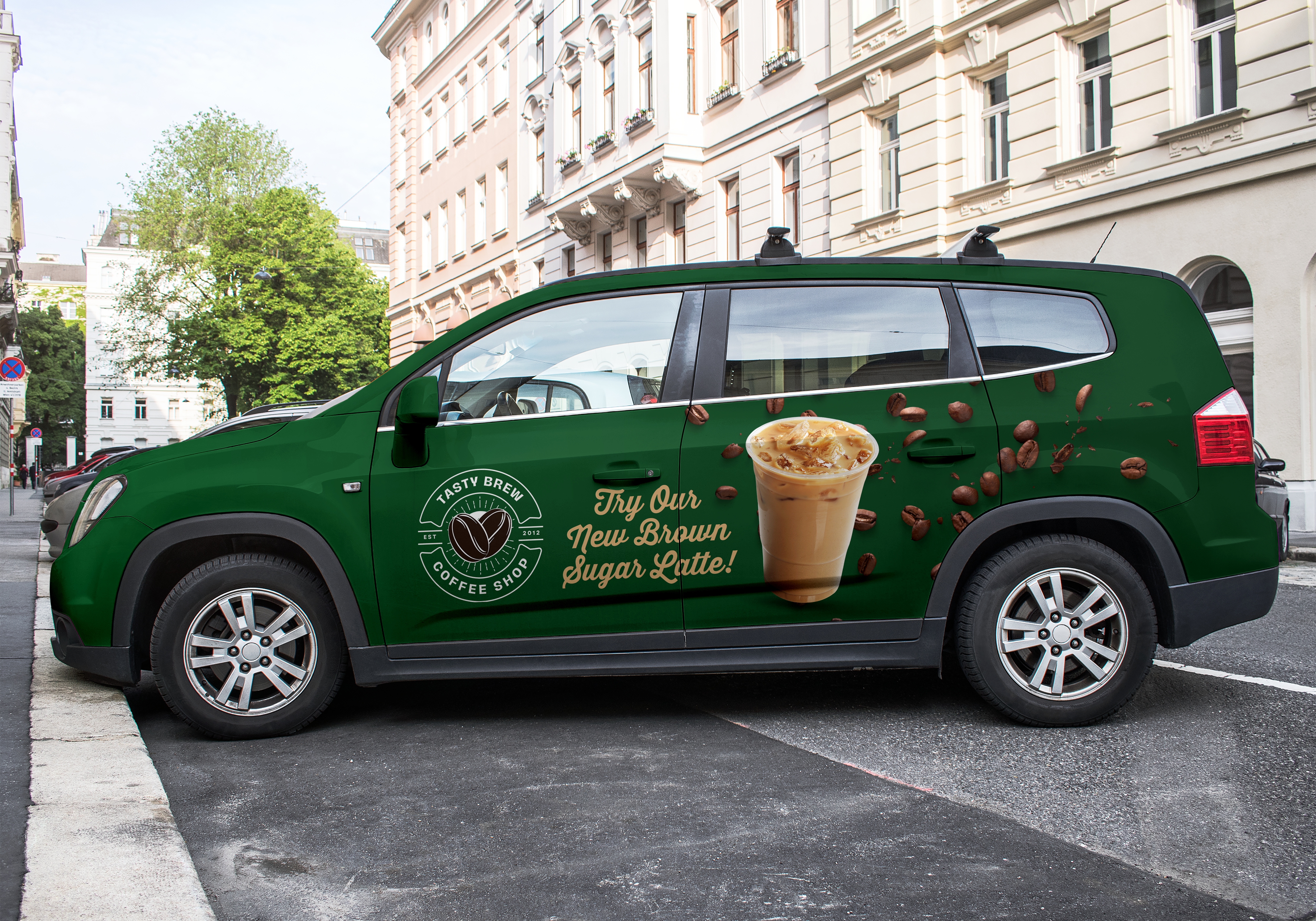 Vehicle wrapped with advertisement - earn money while you drive